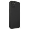 Funda rígida Mercedes-AMG AMHCP13MDOLBK Leather Hot Stamped para Apple iPhone 13, negra
