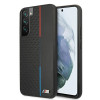 BMW BMHCS22MTRTBK funda rígida para Samsung Galaxy S22+, M Collection Triangles, negra