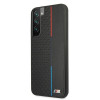 BMW BMHCS22MTRTBK funda rígida para Samsung Galaxy S22+, M Collection Triangles, negra