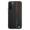 BMW BMHCS22MTRTBK funda rígida para Samsung Galaxy S22+, M Collection Triangles, negra
