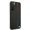 BMW BMHCS22MTRTBK funda rígida para Samsung Galaxy S22+, M Collection Triangles, negra