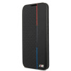 BMW BMBKS22MTRTBK funda tipo libro para Samsung Galaxy S22+, M Collection Triangles, negra