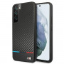 BMW BMHCS22MPUCARTCBK funda rígida para Samsung Galaxy S22+, M Collection Triangles, negra