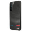 BMW BMHCS22MPUCARTCBK funda rígida para Samsung Galaxy S22+, M Collection Triangles, negra