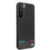 BMW BMHCS22MPUCARTCBK funda rígida para Samsung Galaxy S22+, M Collection Triangles, negra