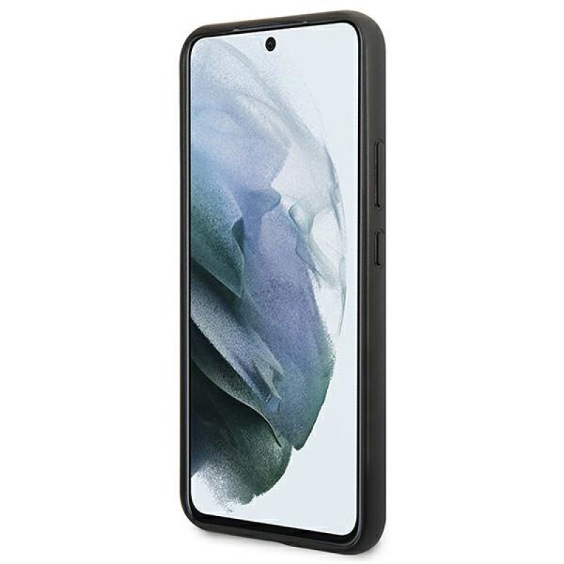 BMW BMHCS22MPUCARTCBK funda rígida para Samsung Galaxy S22+, M Collection Triangles, negra