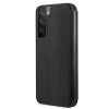 BMW BMBKS22MPUCARTCBK funda tipo libro para Samsung Galaxy S22+, M Collection Triangles, negra