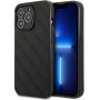 Karl Lagerfeld KLHCP13LPTLK funda rígida para Apple iPhone 13 Pro, Perforated Allover, negra