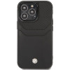 BMW BMHCP14L22RSEPK funda para iPhone 14 Pro, negra, Leather Card Slot