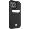 BMW BMHCP14L22RSEPK funda para iPhone 14 Pro, negra, Leather Card Slot