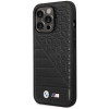 BMW BMHCP14L22PMGK funda para iPhone 14 Pro, negra, Bi Pattern