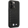 BMW BMHCP14L22PMGK funda para iPhone 14 Pro, negra, Bi Pattern