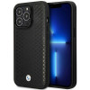 BMW BMHMP14X22RFGK Leather Diamond Pattern MagSafe funda para Apple iPhone 14 Pro Max 6,7″, negra