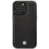 BMW BMHMP14X22RFGK Leather Diamond Pattern MagSafe funda para Apple iPhone 14 Pro Max 6,7″, negra