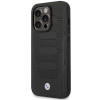 BMW BMHMP14L22RPSK Leather Seats Pattern MagSafe funda para Apple iPhone 14 Pro 6,1″, negra