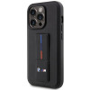 BMW BMHCP14L22GSLK Grip Stand Hot Stamp funda rígida para Apple iPhone 14 Pro, negra