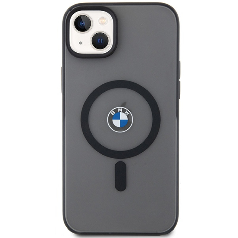 BMW BMHMP14MDSLK Signature MagSafe funda rígida para Apple iPhone 14 Plus / 15 Plus, negra