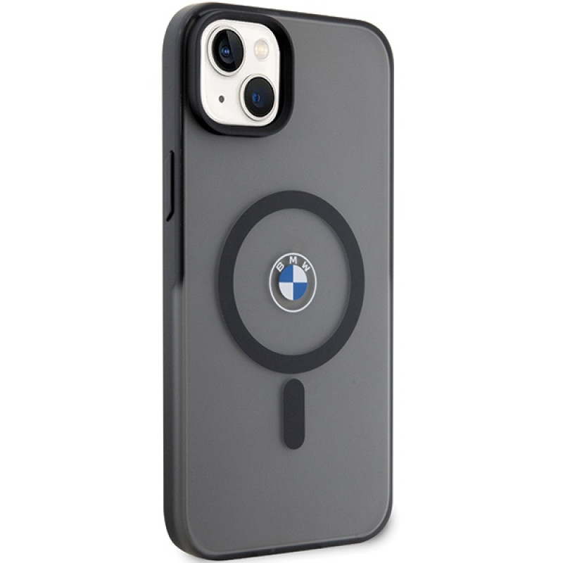 BMW BMHMP14MDSLK Signature MagSafe funda rígida para Apple iPhone 14 Plus / 15 Plus, negra