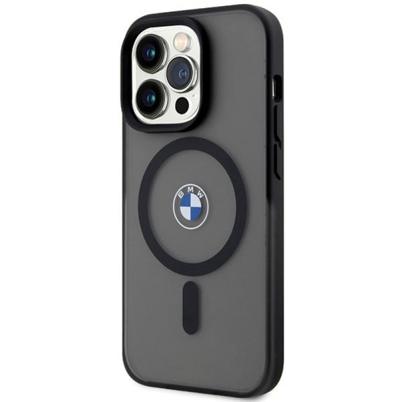 BMW BMHMP14LDSLK Signature MagSafe funda rígida para Apple iPhone 14 Pro, negra