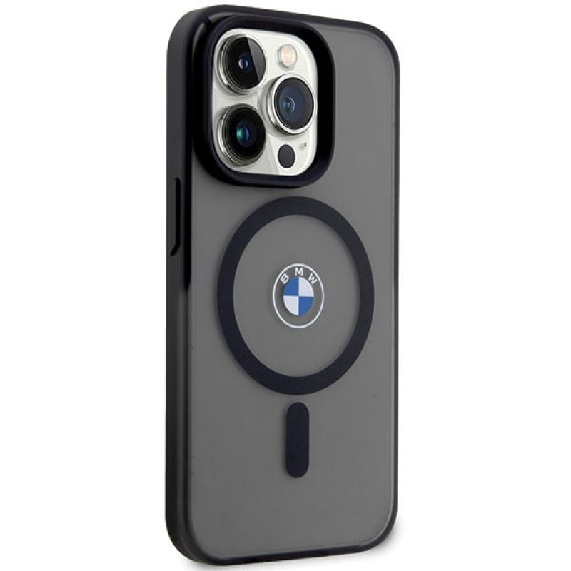 BMW BMHMP14LDSLK Signature MagSafe funda rígida para Apple iPhone 14 Pro, negra