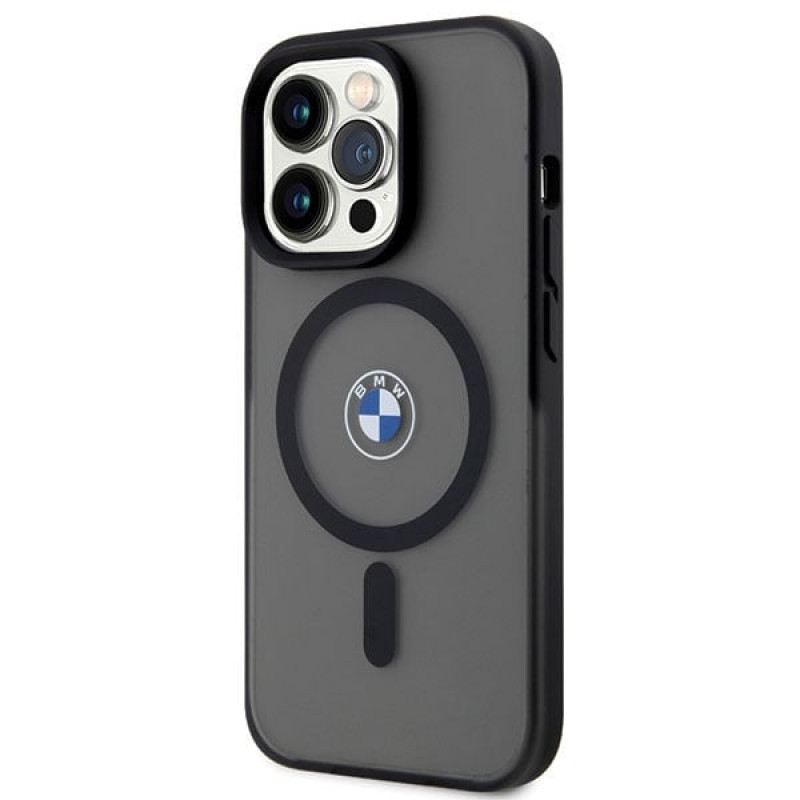 BMW BMHMP14XDSLK Signature MagSafe funda rígida para Apple iPhone 14 Pro Max, negra