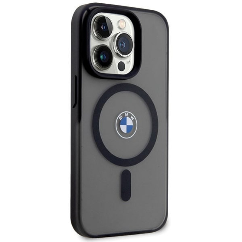 BMW BMHMP14XDSLK Signature MagSafe funda rígida para Apple iPhone 14 Pro Max, negra