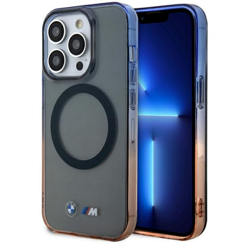 BMW BMHMP14LHTGE Gradient Bumper MagSafe funda rígida para Apple iPhone 14 Pro, gris