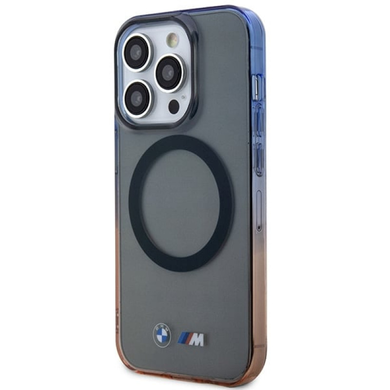 BMW BMHMP14LHTGE Gradient Bumper MagSafe funda rígida para Apple iPhone 14 Pro, gris
