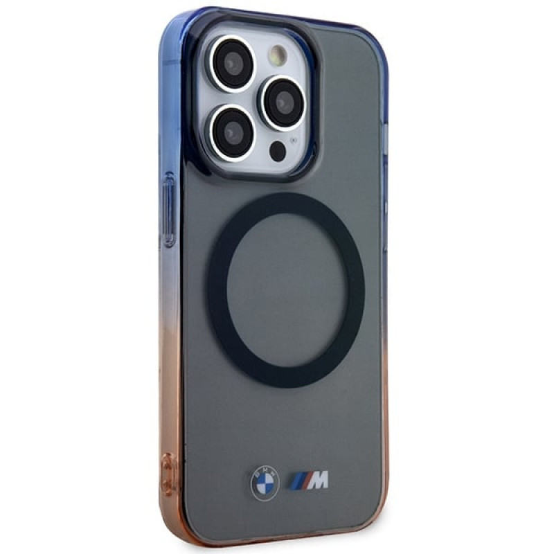 BMW BMHMP14LHTGE Gradient Bumper MagSafe funda rígida para Apple iPhone 14 Pro, gris