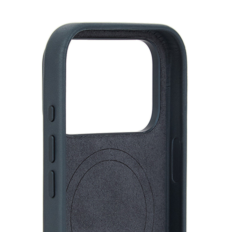 Mujjo Troubadour funda de piel para Apple iPhone 18 Pro / 17 Pro, MagSafe, basalto
