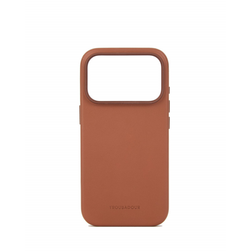 Mujjo Troubadour funda de piel para Apple iPhone 18 Pro / 17 Pro, MagSafe, marrón claro