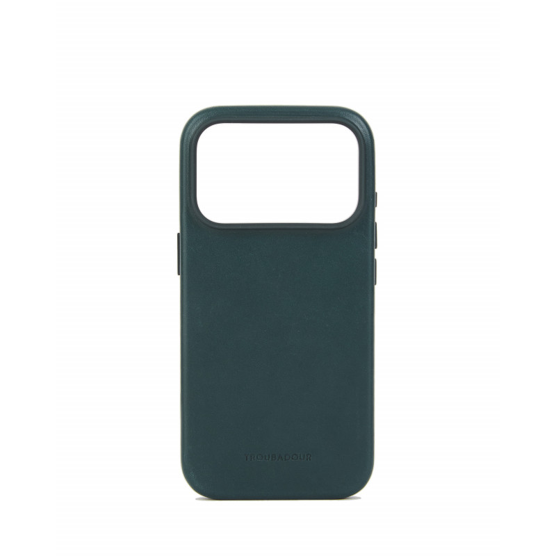 Mujjo Troubadour funda de piel para Apple iPhone 18 Pro / 17 Pro, MagSafe, verde obsidiana