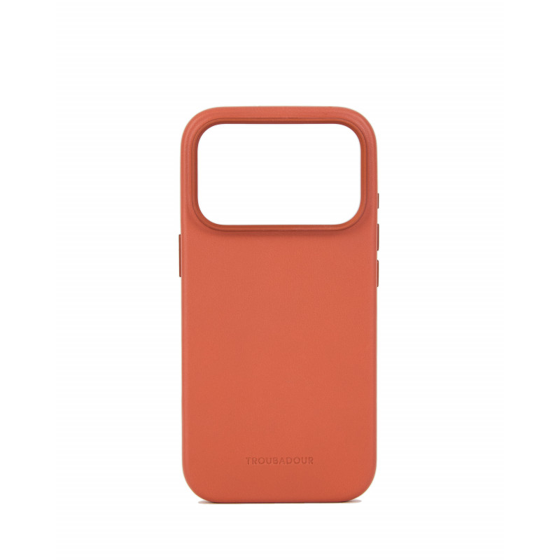 Mujjo Troubadour funda de piel para Apple iPhone 18 Pro / 17 Pro, MagSafe, terracota