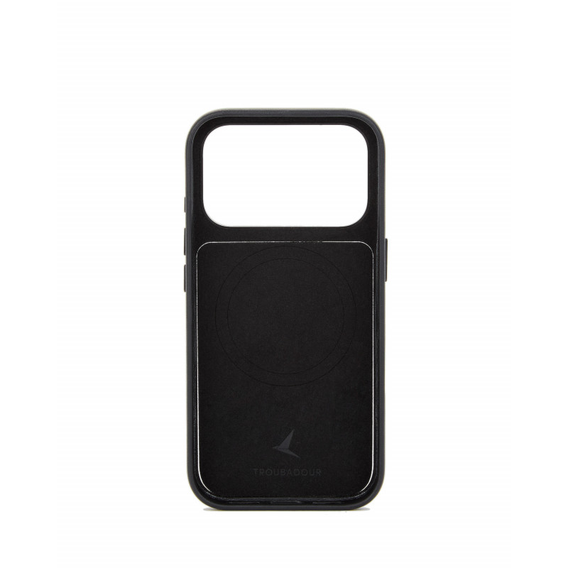 Mujjo Troubadour Modular funda de piel para Apple iPhone 18 Pro / 17 Pro, MagSafe, negra