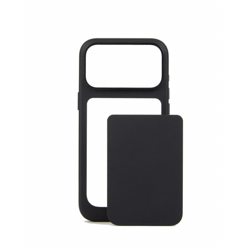 Mujjo Troubadour Modular Leather Case funda de piel para Apple iPhone 18 Pro Max / 17 Pro Max, MagSafe, negra