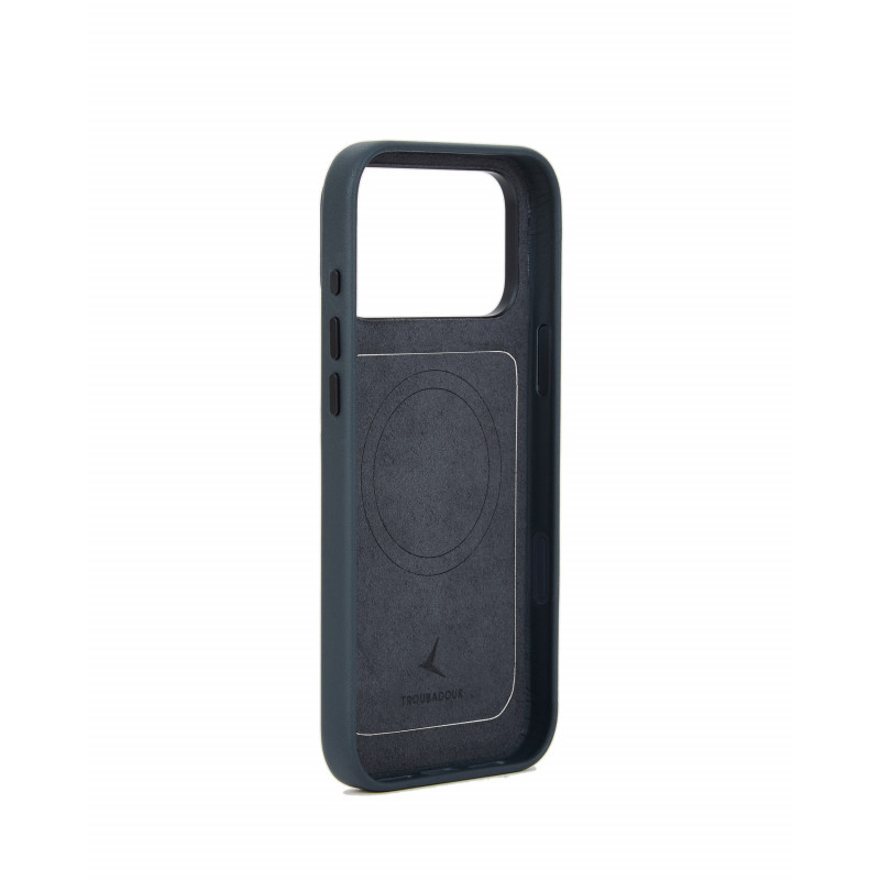 Mujjo Troubadour Modular Leather Case funda de piel para Apple iPhone 18 Pro Max / 17 Pro Max, MagSafe, basalto