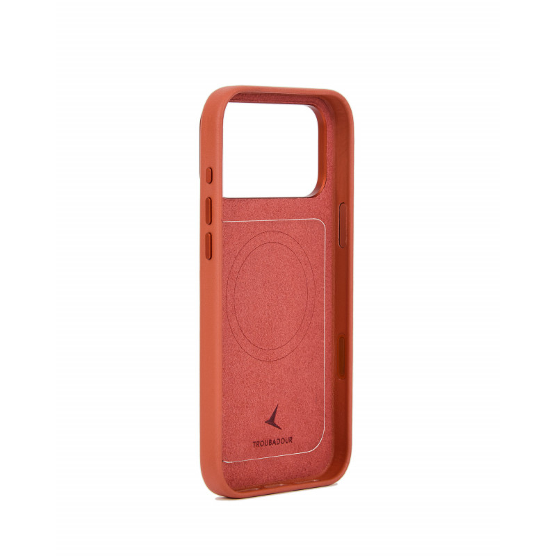 Mujjo Troubadour Modular Leather Case funda de piel para Apple iPhone 18 Pro Max / 17 Pro Max, MagSafe, terracota