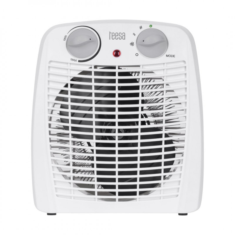 Teesa TSA8059 calefactor con ventilador, 0,8/1,2/2 kW, blanco