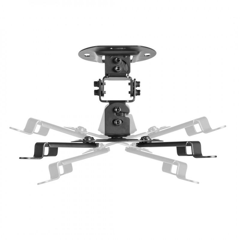 Maclean MC-200 B soporte de techo para proyectores, 54–320 mm, hasta 13,5 kg, negro