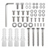 Maclean MC-200 W soporte de techo para proyectores, acero, 54–320 mm, hasta 13,5 kg, blanco