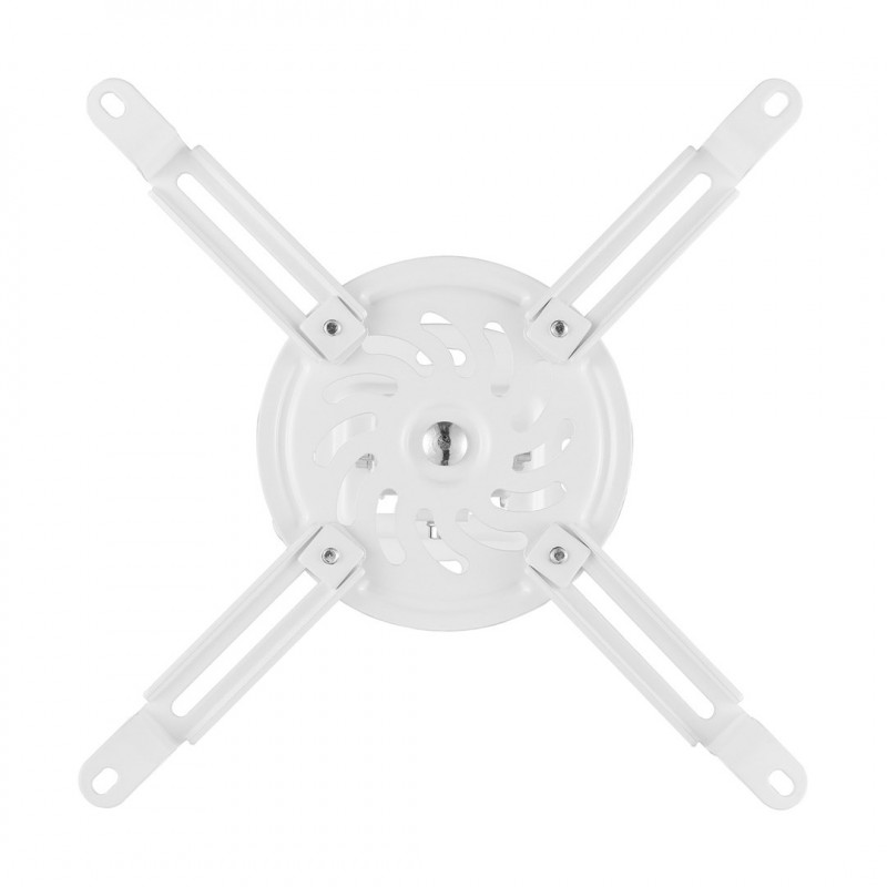 Maclean MC-200 W soporte de techo para proyectores, acero, 54–320 mm, hasta 13,5 kg, blanco