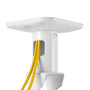 Maclean MC-208 W soporte de techo para proyectores, acero, 180–310 mm, hasta 15 kg, blanco