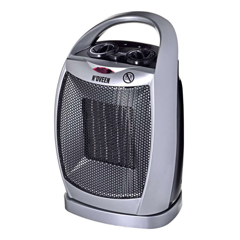 Noveen PTC09 calefactor cerámico con ventilador, 1500 W, gris