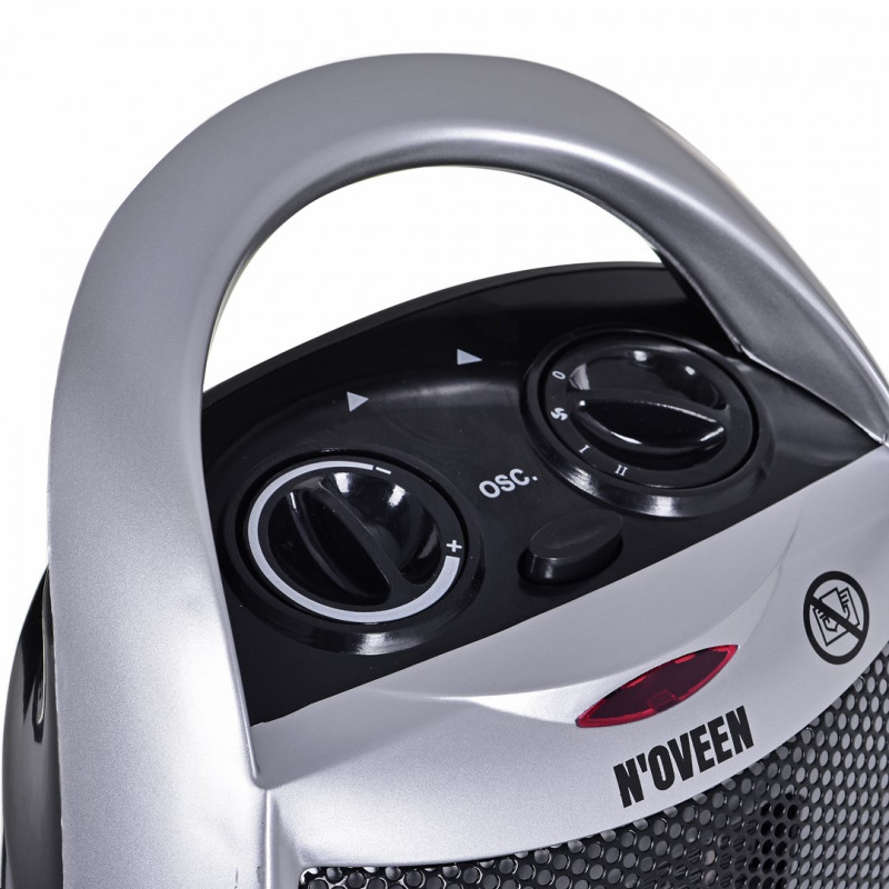 Noveen PTC09 calefactor cerámico con ventilador, 1500 W, gris