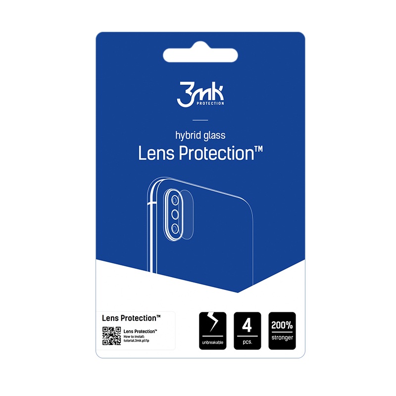 3MK Lens Protection Realme 14 Pro cristal híbrido para el objetivo de la cámara (4 uds.)