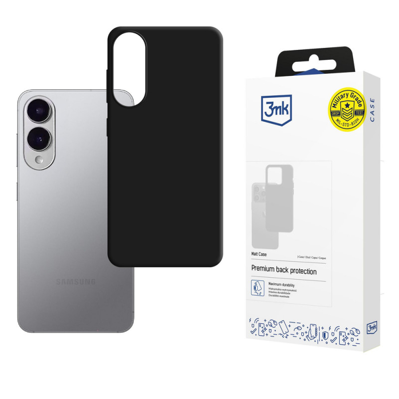 3MK Matt Case funda para Samsung Galaxy S25 Edge, negra