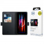 3MK Wallet Case funda tipo cartera para Samsung Galaxy S25 Edge, negra