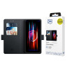 3MK Wallet Case funda tipo cartera para Samsung Galaxy S25 Edge, negra