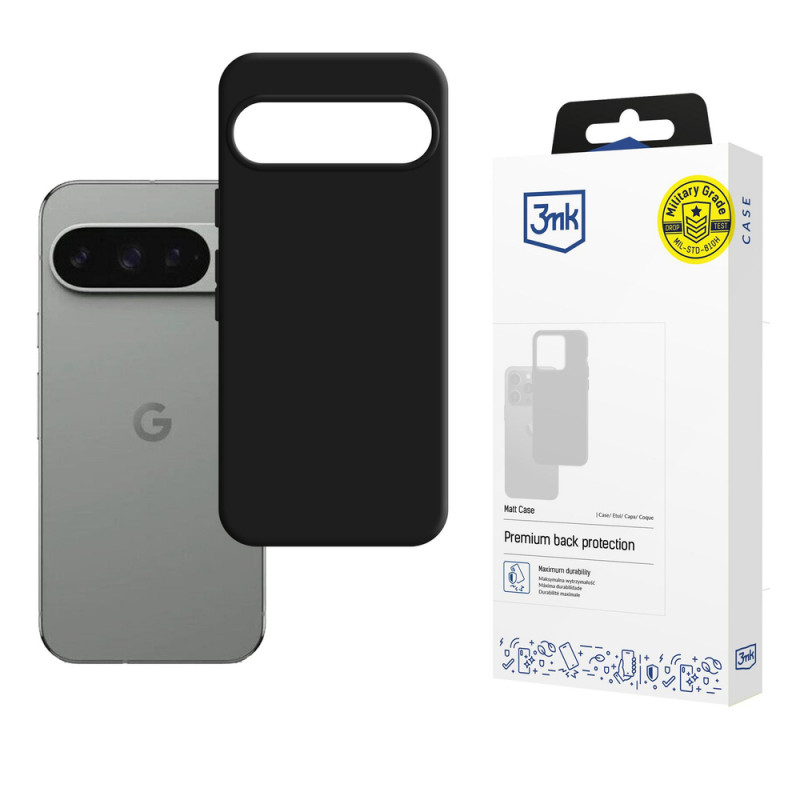 3MK Matt Case funda para Google Pixel 10 / Pixel 10 Pro, negra