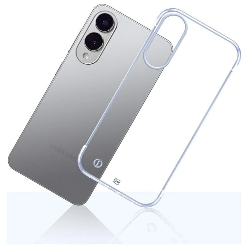 3MK Just20g Clear Case funda para Samsung Galaxy S25 Edge, transparente